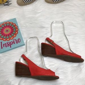 5 for $20 BCBGeneration coral slingback wedges …